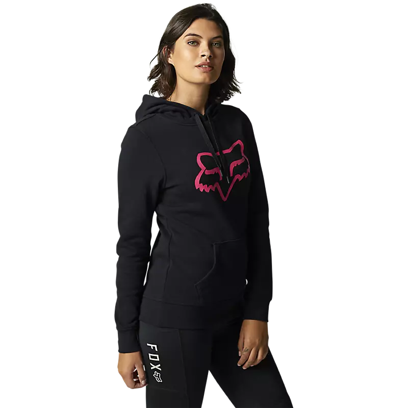 Fox Racing Womens Boundary Black/Pink Pullover Hoodie 3 Fox Racing Womens Boundary Black/Pink Pullover Hoodie - Image 3