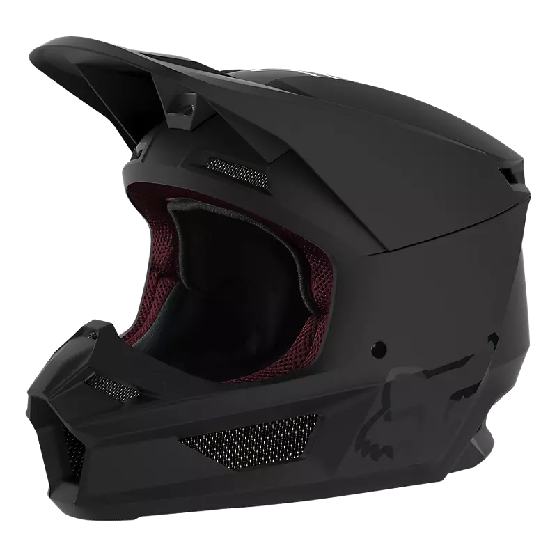Fox Racing Youth V1 Core Matte Black Helmet 2 Fox Racing Youth V1 Core Matte Black Helmet - Image 2