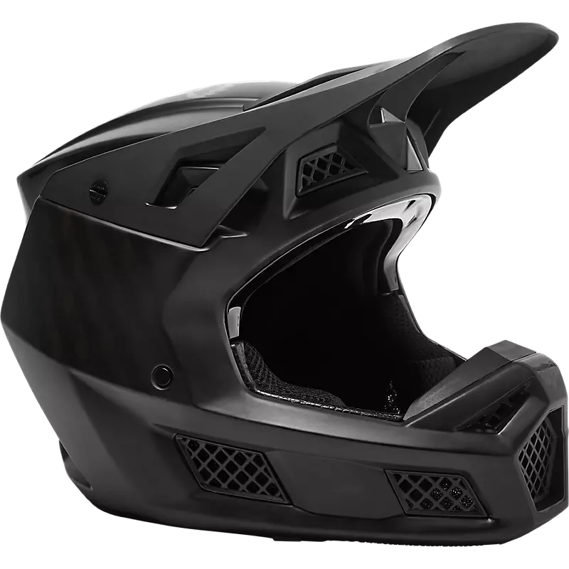 Fox Racing V3 Rs Black Carbon Helmet 1 Fox Racing V3 Rs Black Carbon Helmet