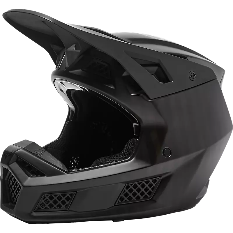 Fox Racing V3 Rs Black Carbon Helmet 2 Fox Racing V3 Rs Black Carbon Helmet - Image 2