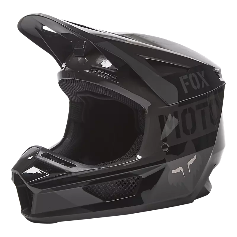 Fox Racing V2 Nobyl Black Helmet 2 Fox Racing V2 Nobyl Black Helmet - Image 2