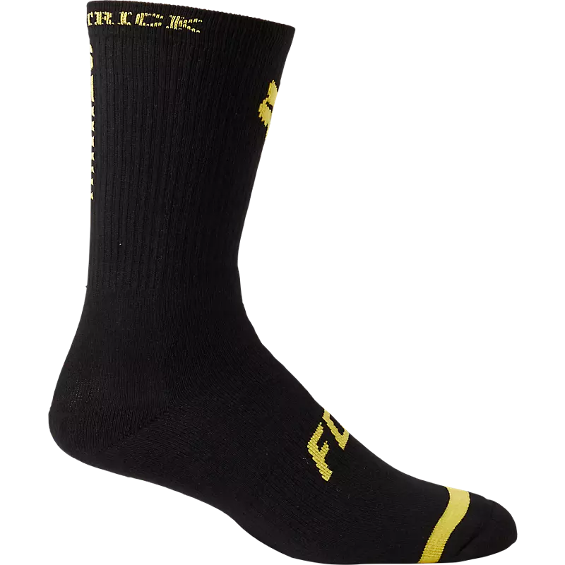 Fox Racing Defend Super Trick Crew 8" Socks 1 Fox Racing Defend Super Trick Crew 8" Socks