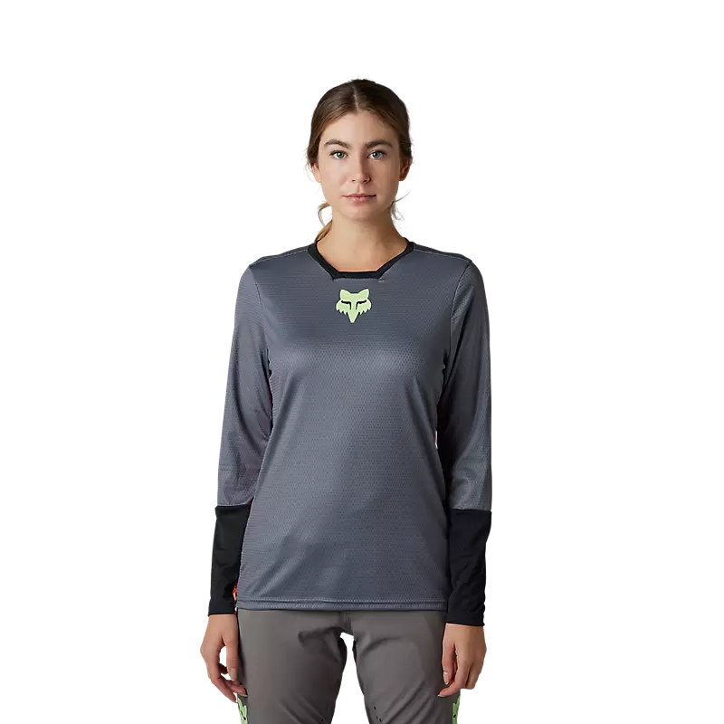 Fox Racing Womens Defend Race Long Sleeve Jersey 2 Fox Racing Womens Defend Race Long Sleeve Jersey - Image 2