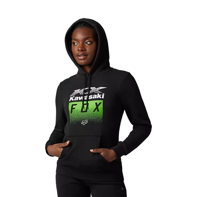 Fox Racing Womens Fox X Kawasaki Pullover Hoodie 2 Fox Racing Womens Fox X Kawasaki Pullover Hoodie - Image 2