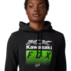 Fox Racing Womens Fox X Kawasaki Pullover Hoodie 7 Fox Racing Womens Fox X Kawasaki Pullover Hoodie -Fox Racing 30767001 4
